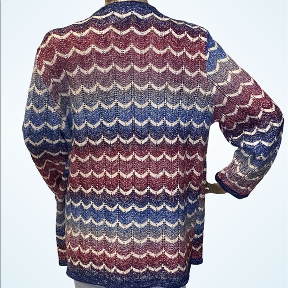 Alfred Dunner Colorful Autumn Harvest Mock 2-piece Sweater 3/4 Sleeve Large NWT - Picture 6 of 8